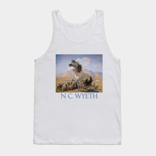 Smoky Face (Wild Mustang) - Painting by N.C. Wyeth Tank Top